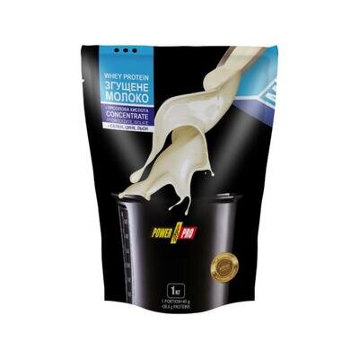 Протеїн Power Pro Whey Protein + урсолова кислота, згущене молоко, 1 кг