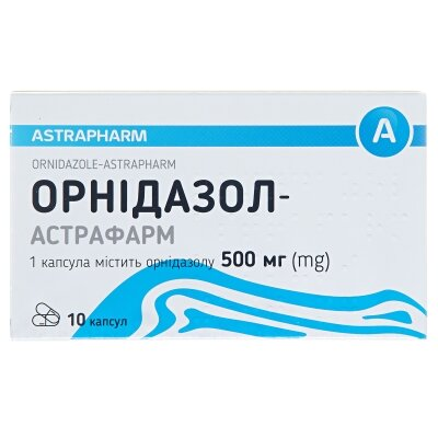 Орнідазол-Астрафарм капсули по 500 мг №10