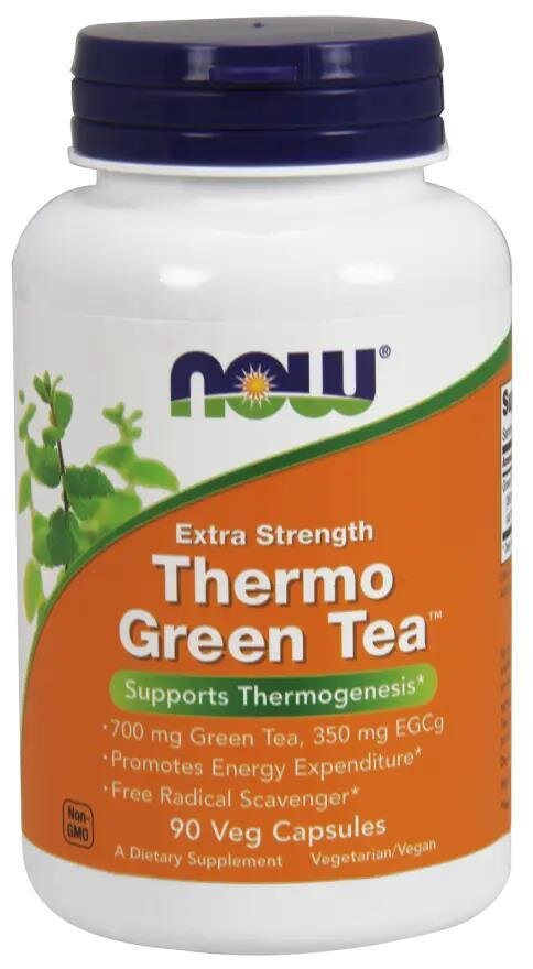 Зелений чай NOW Thermo Green Tea вег. капсули №90