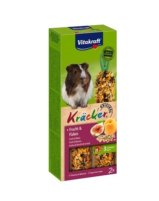 Ласощі для морських свинок Vitakraft Kracker із фруктами, 2 штуки