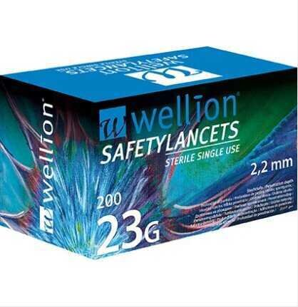 Ланцети безпечні Wellion 23G, 200 штук