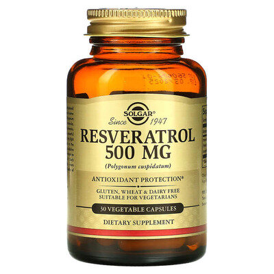 Ресвератрол Solgar Resveratrol 500 мг вег. капсули №30