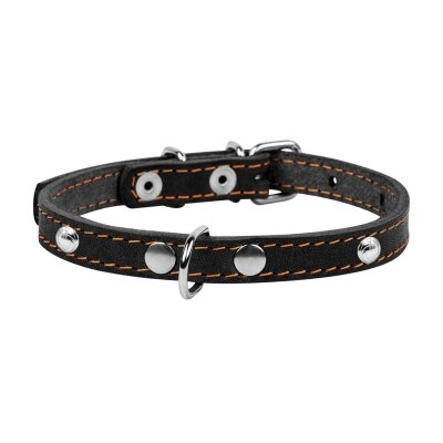 Нашийник Collar одинарний, ширина 12 мм, довжина 24-32 см, чорний