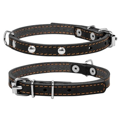 Нашийник Collar одинарний, ширина 12 мм, довжина 24-32 см, чорний