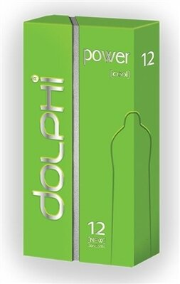 Презервативи Dolphi Lux Power cool з пролонгуючим ефектом для чоловіків, 12 штук