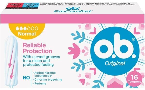 Тампони гігієнічні o.b. Original Normal, 16 шт