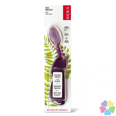 Зубна щітка Radius Big Brush Original Left hand для лівші, м'яка щетина