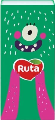 Хусточки паперові Ruta Monsters 3 шари, 10 шт х 1 уп