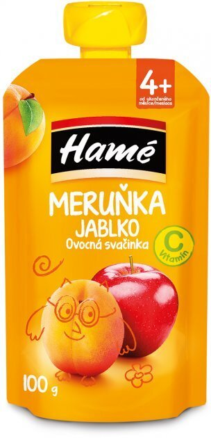 Пюре фруктове Hame Яблуко-Абрикос, 100 г