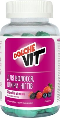 Вітаміни желейні Dolche Vit Для волосся, шкіри, нігтів на основі пектину №60