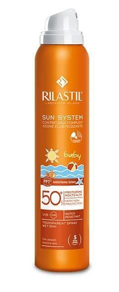 Спрей дитячий сонцезахисний Rilastil Sun System з SPF 50+ прозорий, 200 мл