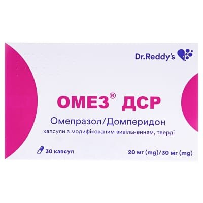 Омез ДСР капсули тв. з модиф. вивіл. №30 (10х3)