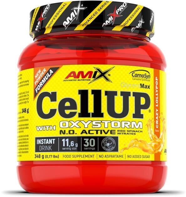 Передтренувальний комплекс Amix Nutrition CellUP with OXYSTORM божевільні льодяники, 348 г