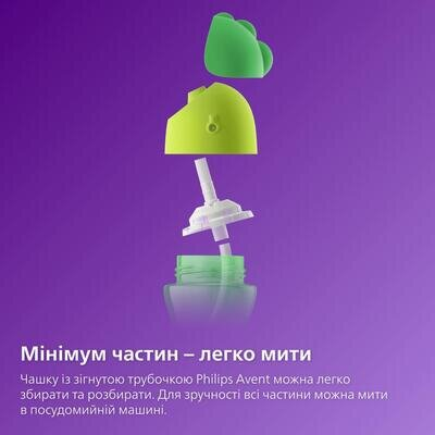 Чашка Philips Avent SCF796/02 з трубочкою з 9 місяців, 200 мл