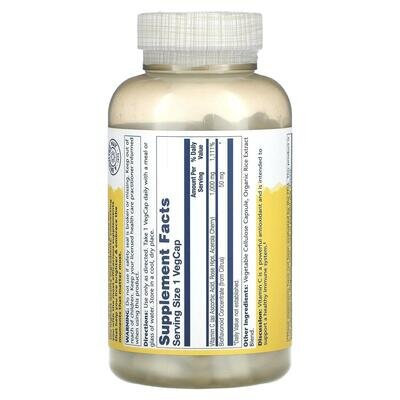 Вітамін С Solaray Vitamin C, With Bioflavonoid Concentrate 1000 мг, 250 капсул