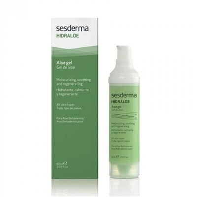 Гель-алое для обличчя і тіла Sesderma Hidraloe для відновлення шкіри заспокійливий, 60 мл