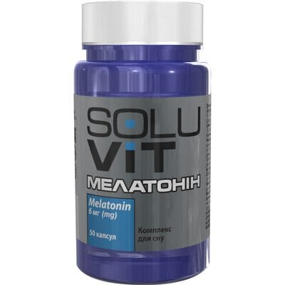 Мелатонін SOLUVIT капсули по 6 мг №50