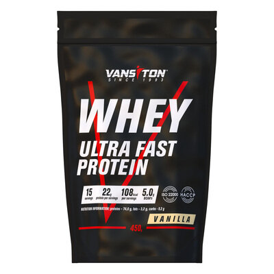 Протеїн Vansiton Ultra Fast Protein, ваніль, 450 г