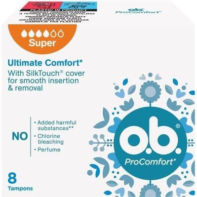 Тампони гігієнічні o.b. ProComfort Super, 8 шт