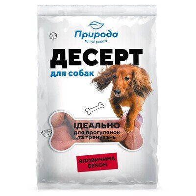 Ласощі для собак Природа PR740163 Десерт Яловичина-бекон, 550 г