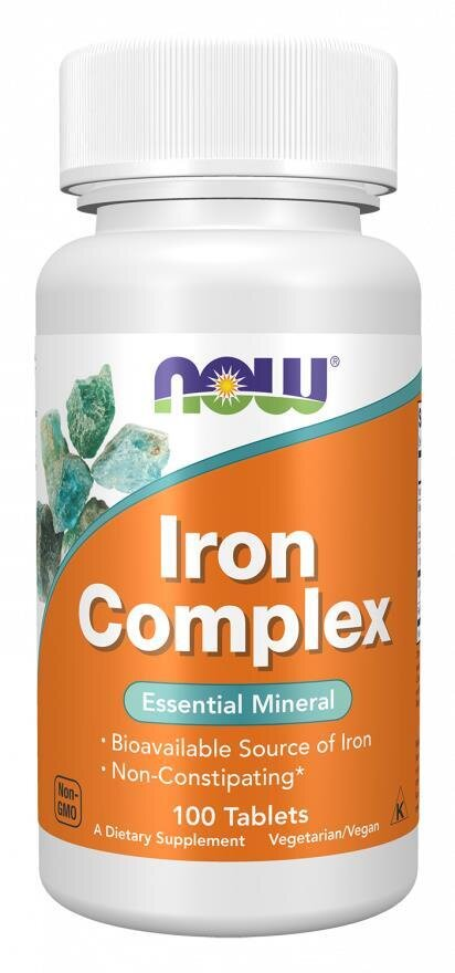 Заліза комплекс NOW Iron Complex таблетки №100