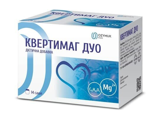 Квертимаг Дуо порошок д/перор. заст. з підсолоджувачем по 5 г №14 у пак.