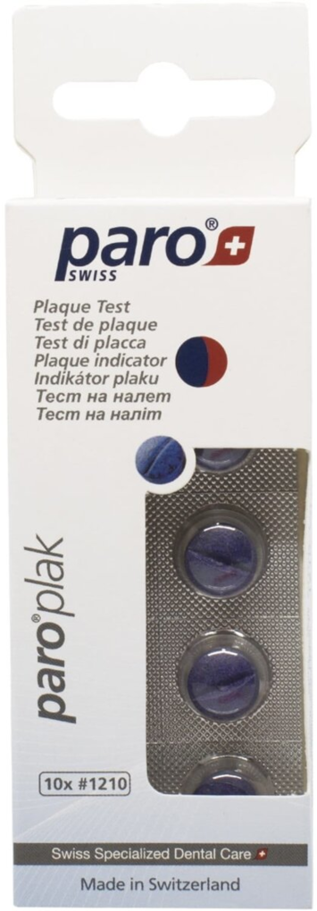 Таблетки для індикації нальоту Paro Swiss plak, 10 шт