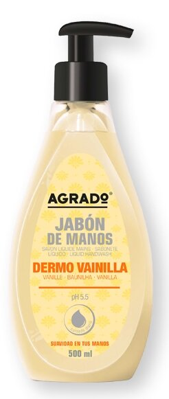 Мило рідке для рук Agrado Dermo Vanilla Ваніль, 500 мл