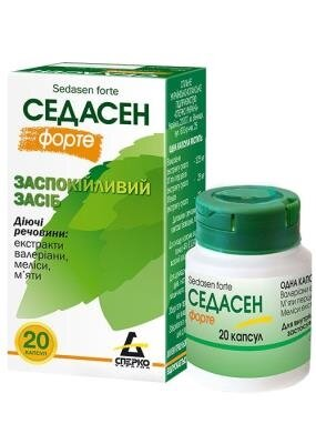 Седасен форте капсули №20 у конт.