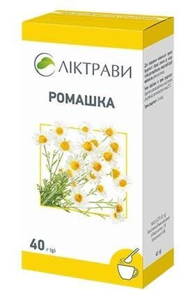 Ромашки квітки по 40 г у пач. (дієт.доб.)