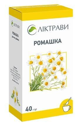 Ромашки квітки по 40 г у пач. (дієт.доб.)