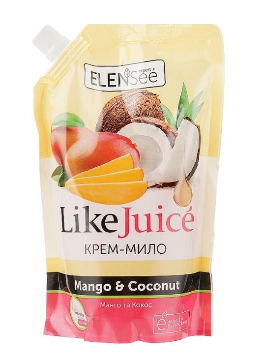 Крем-мило рідке Elensee Like Juice Манго та Кокос дой-пак, 450 мл