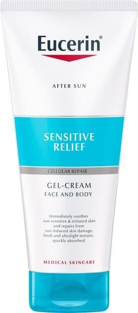 Гель-крем для обличчя та тіла Eucerin After Sun після засмаги сонцезахисний ультралегкий (83583), 200 мл