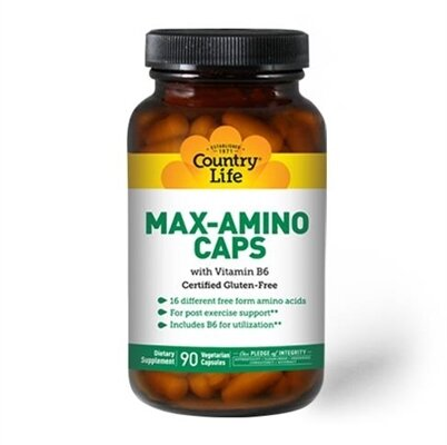 Амінокислотний комплекс Country Life Max-amino з вітаміном В6, 90 капсул