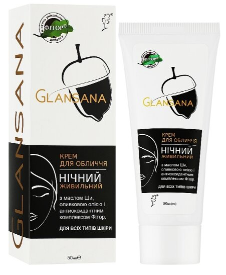 Крем для обличчя Glansana нічний живильний, 50 мл