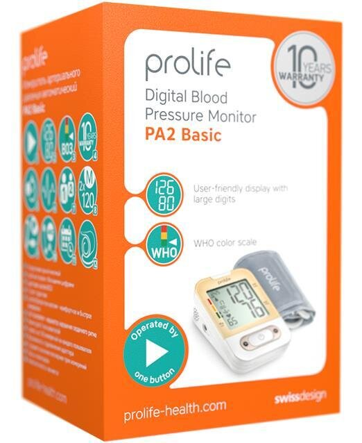 Тонометр Prolife PA2 Basic автоматичний