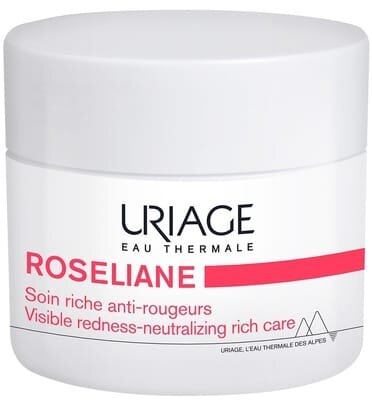 Крем для обличчя Uriage Roseliane Rich збагачений проти почервоніння, 50 мл