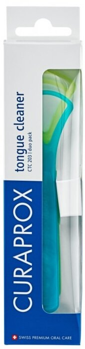 Набір скребків для язика Curaprox (CTC 203), 2 шт