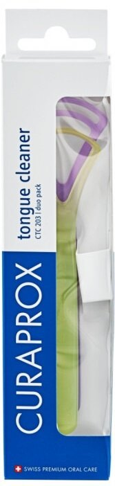 Набір скребків для язика Curaprox (CTC 203), 2 шт