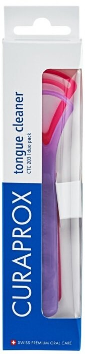 Набір скребків для язика Curaprox (CTC 203), 2 шт