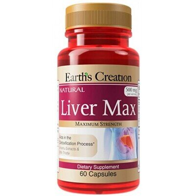 Лівер Макс Earth's Creation Liver Max для печінки, 60 капсул