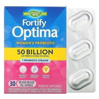 Пробіотик для жінок Nature's Way Primadophilus Optima Women's Probiotic 50 billion, 30 капсул