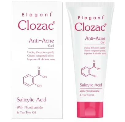 Гель для обличчя Clozac анти-акне противугревий та антибактеріальний, 50 г