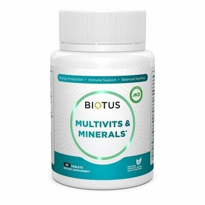 Мультивітаміни та мінерали Biotus Multivits & Minerals таблетки №60
