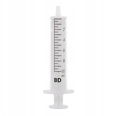 Шприц 10 мл BD Discardit двокомпонентний з голкою 21G 1 1/2 " (0,8 x 40 мм), 1 штука
