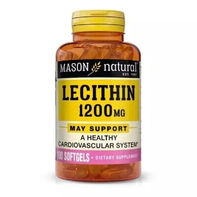 Лецитин 1200 мг Mason Natural Lecithin, 100 гелевих капсул