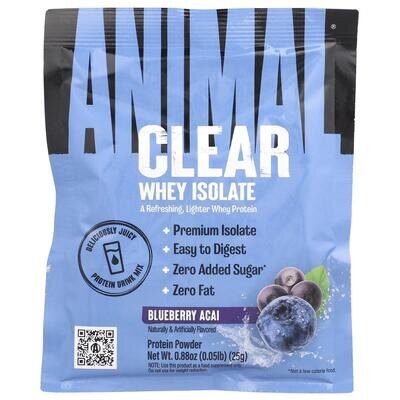 Протеїн Universal Nutrition Animal Clear Whey Isolate чорниця-асаї, 25 г