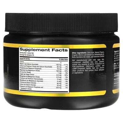 Електроліти California Gold Nutrition Sport з натуральним тропічним смаком, 279 г