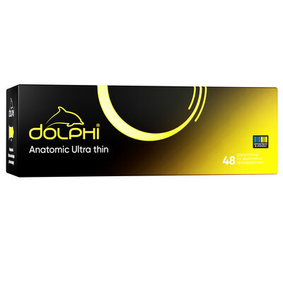 Презервативи Dolphi Anatomic Ultra Thin ультратонкі та анатомічні, 48 штук