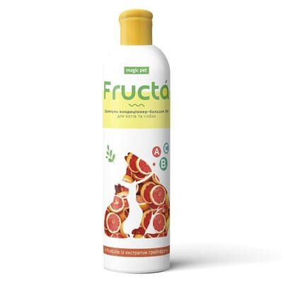 Шампунь-кондиціонер Magic Pet Fructa Грейпфрутовий від лупи для котів та собак, 220 мл